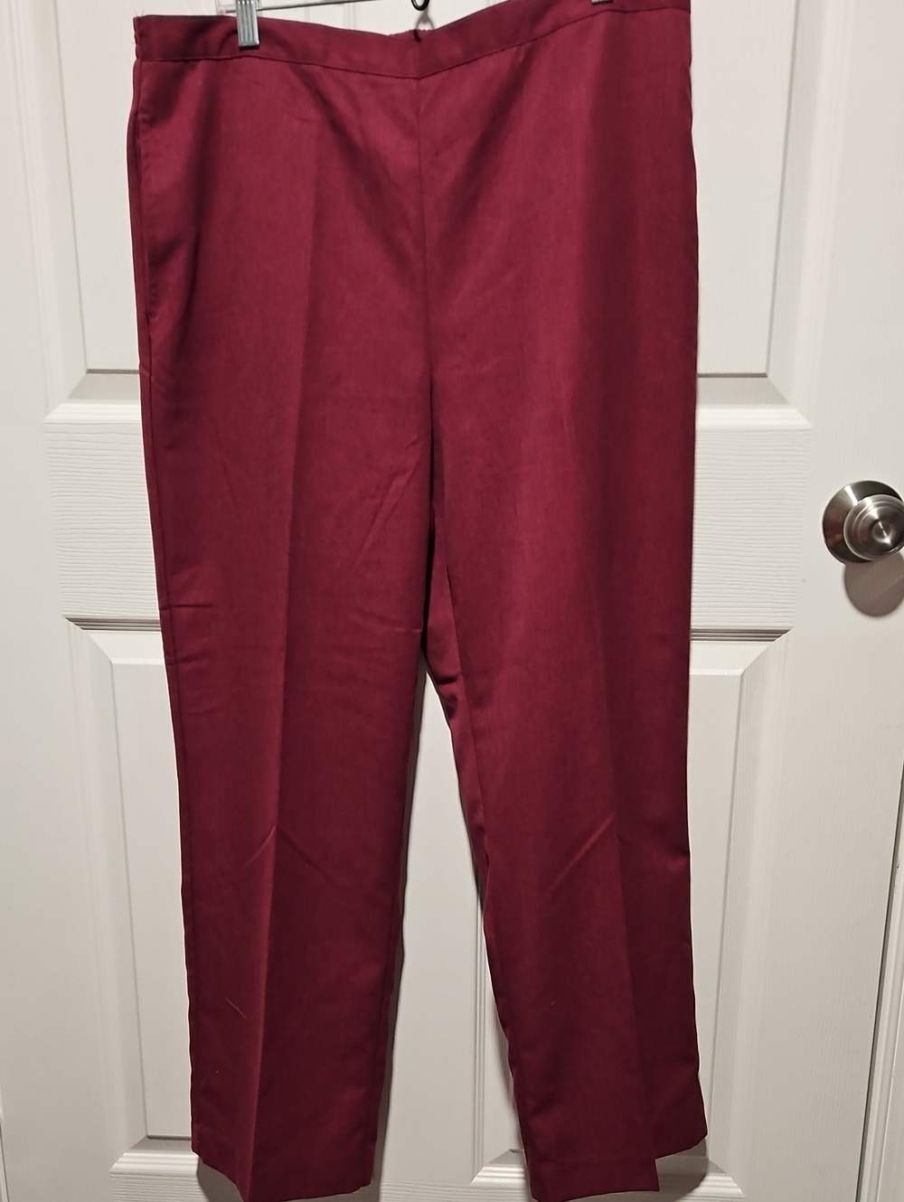Alfred Dunner Deep Wine Straight-Leg Trousers